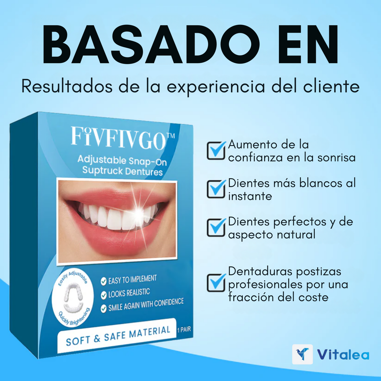 Dentaduras postizas ajustables a presión Fivfivgo™ 🔥 OFERTA DEL ÚLTIMO DÍA