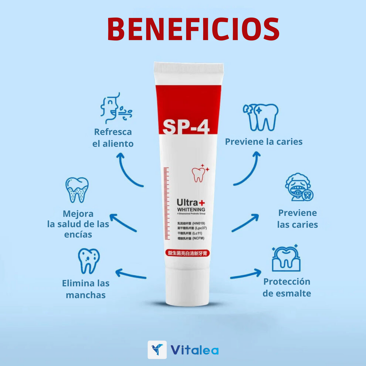 SP4™ -  Limpiador probiótico para dientes