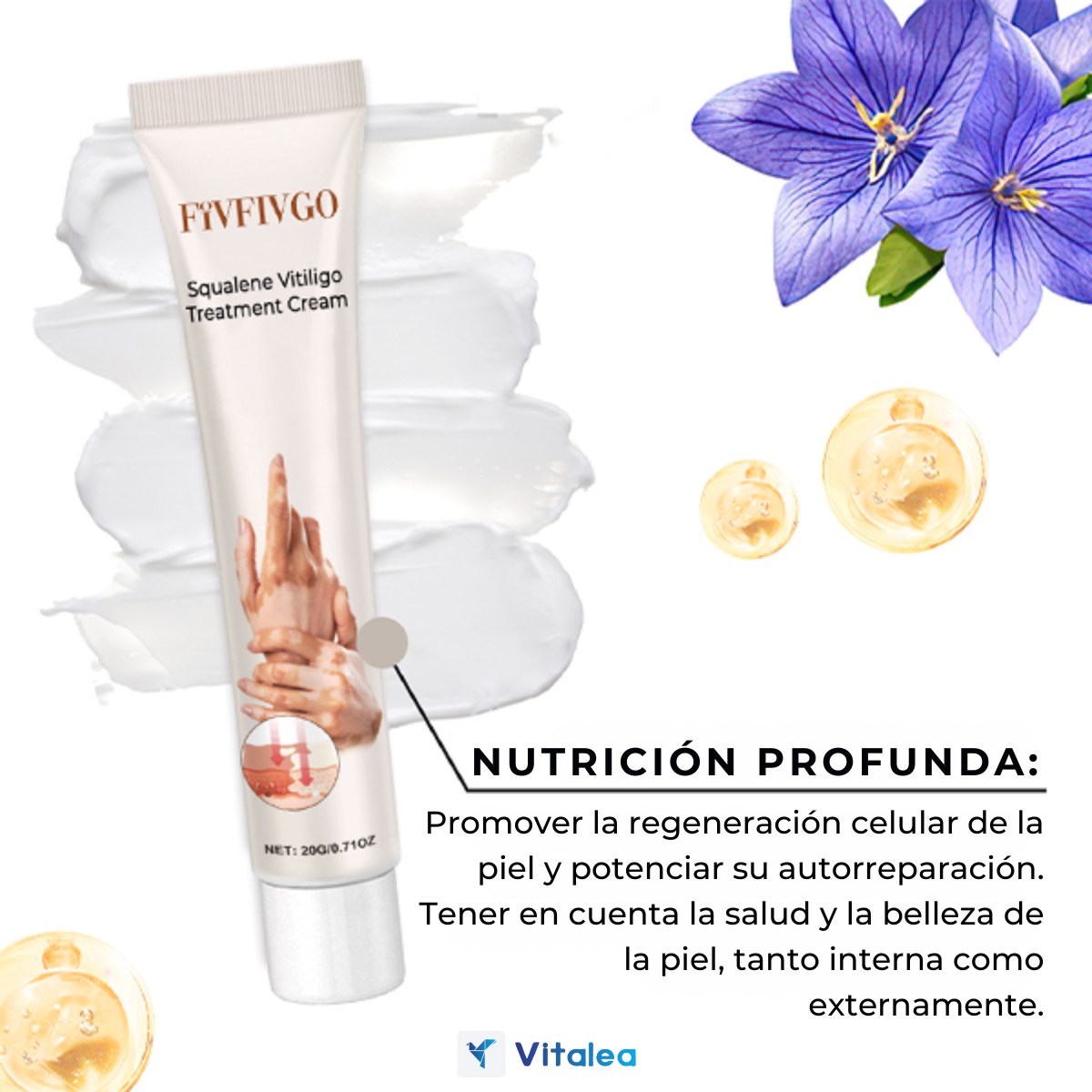 🧴DermaGlow™ Crema para el tratamiento del vitíligo con escualeno🧴