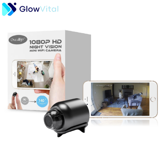 📹 GlowVital ProX Invisible™ - Mini cámara WIFI con visión 👀nocturna 1080p | 1+1 GRATIS