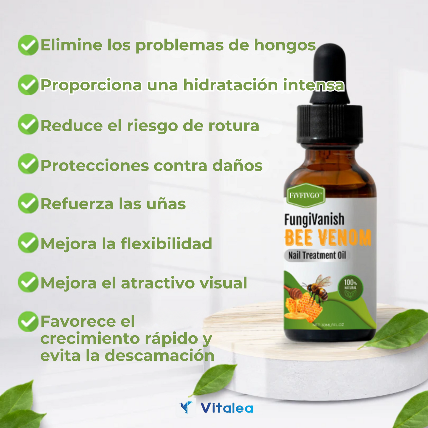 🛡️💅🏻Aceite para tratamiento de uñas con veneno de abeja Fivfivgo™ FungiVanish💅🏻🛡️