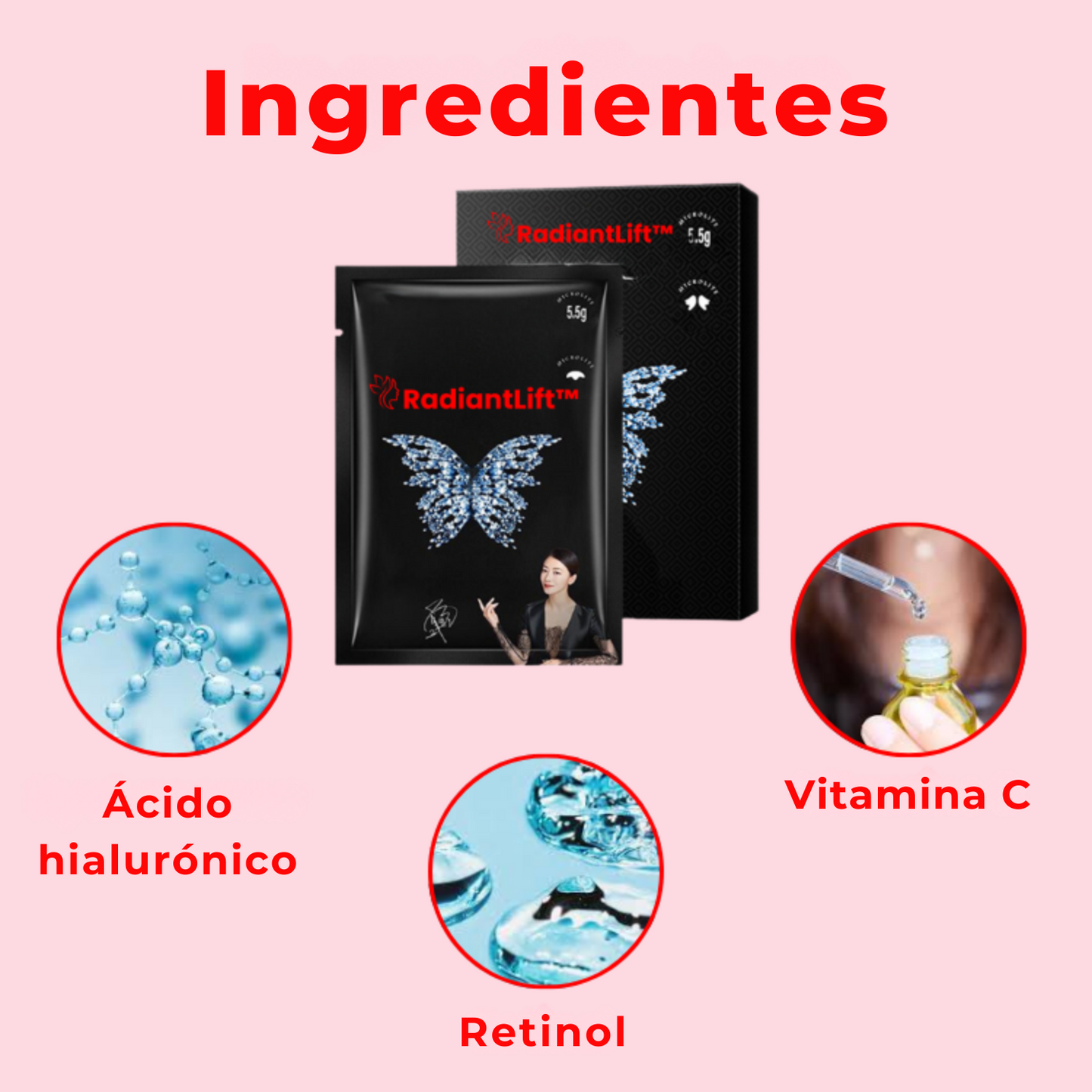 RadiantLift™ - Parches Especiales de Colágeno Anti-Arrugas