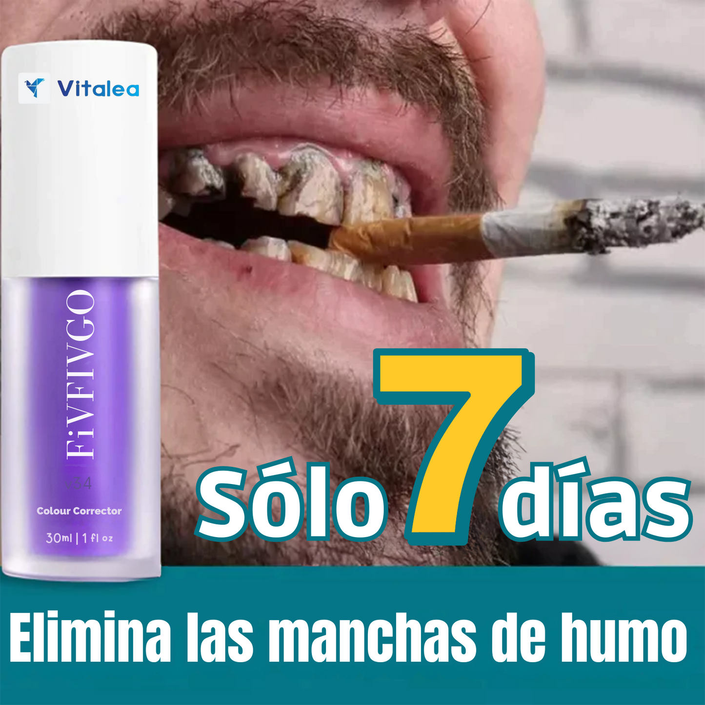 💜Fivfivgo™ Espuma blanqueadora de dientes puramente vegetal