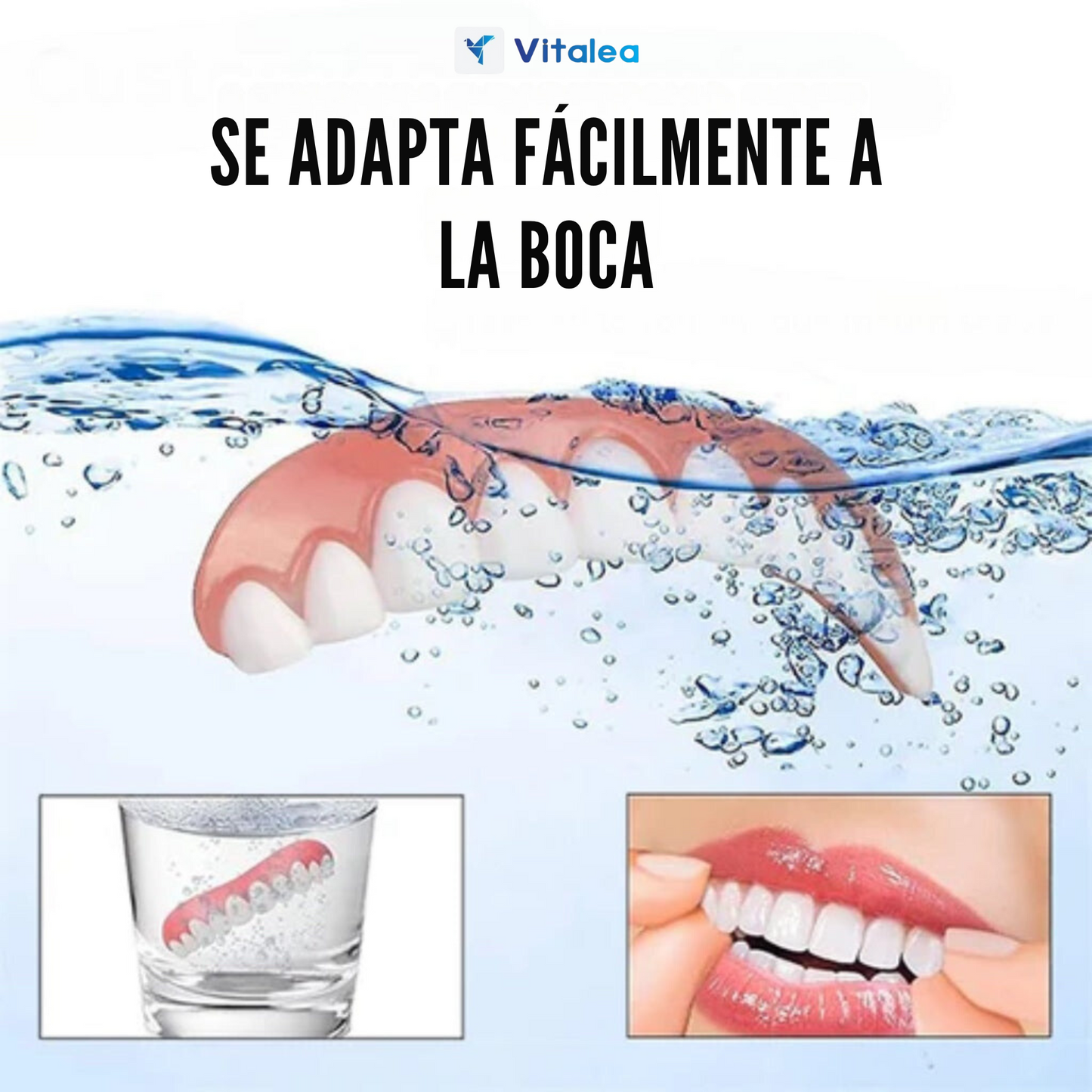 😁🦷Prótesis universales (talla única, se adapta a la boca)🦷😁