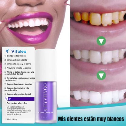 💜Fivfivgo™ Espuma blanqueadora de dientes puramente vegetal