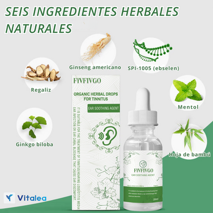 TinniHerb™ - Gotas de hierbas orgánicas para el tinnitus💧👂🏼