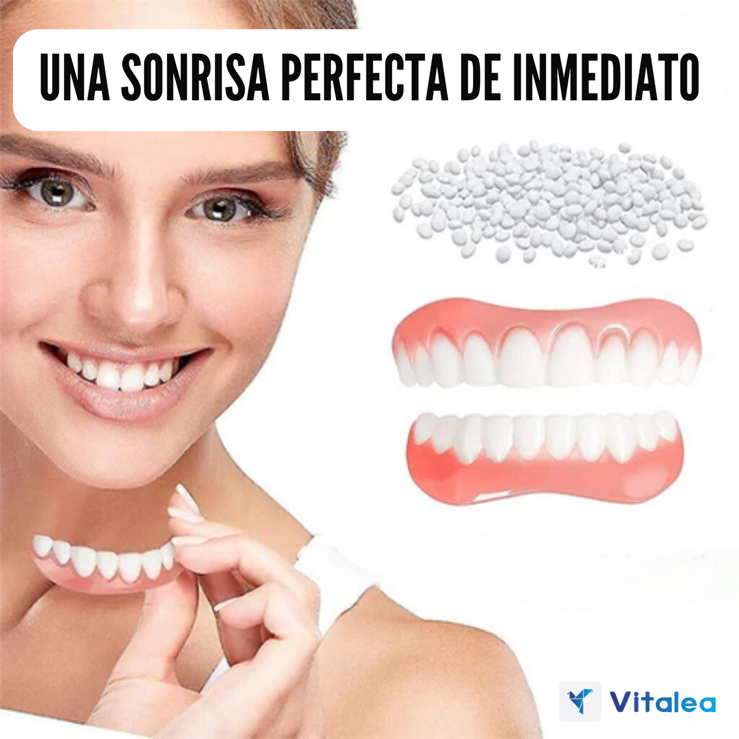 😁🦷Prótesis universales (talla única, se adapta a la boca)🦷😁