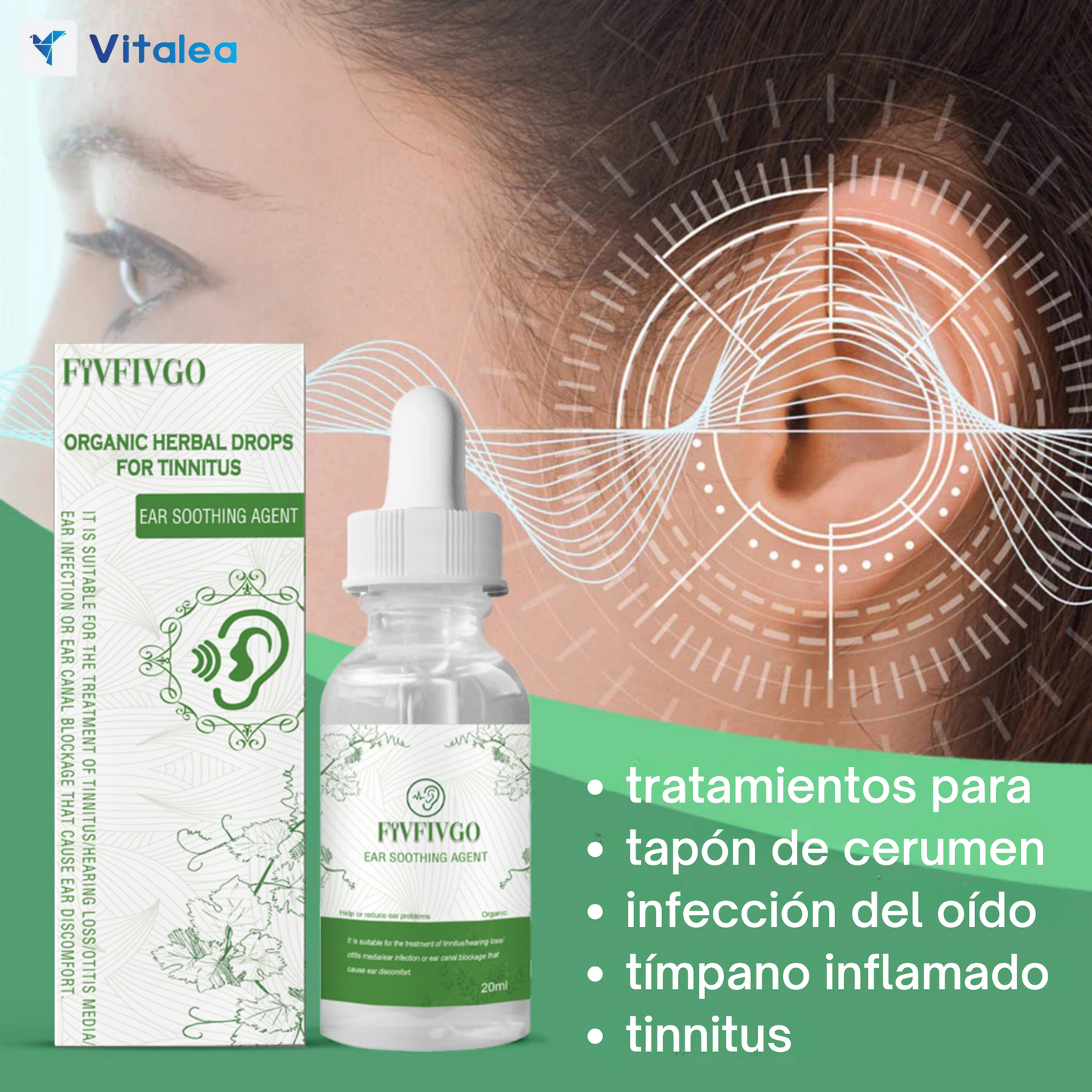 TinniHerb™ - Gotas de hierbas orgánicas para el tinnitus💧👂🏼